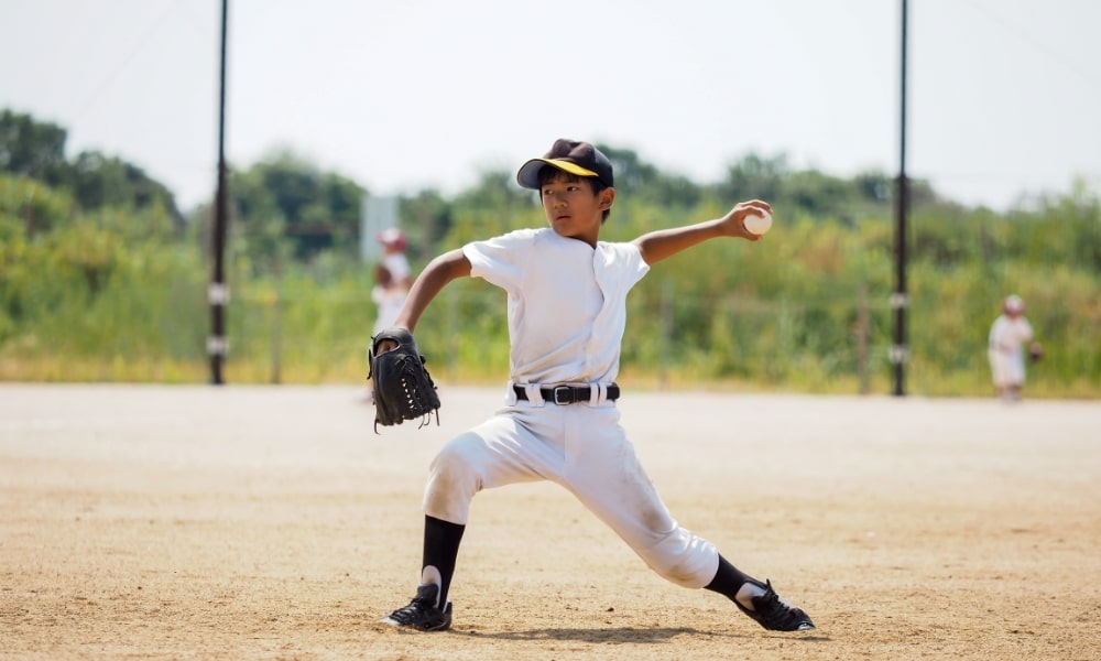 野球肩のピッチャー